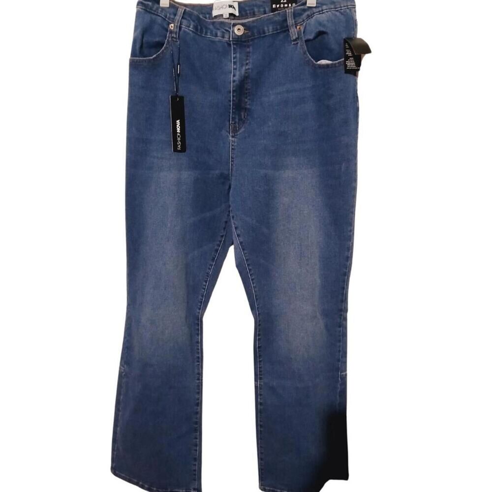 Fashion Nova Women's Split Hem Jeans - Size 22